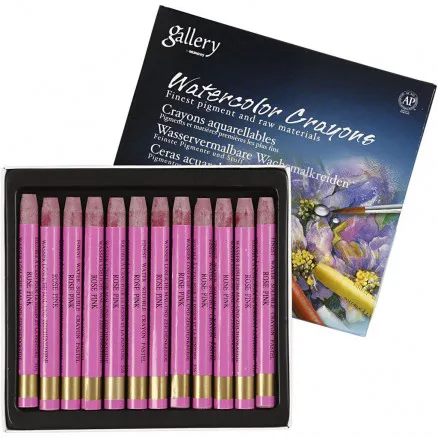 Gallery Akvarelli, raikas pinkki (316), P: 9,3 cm, 12 kpl/ 1 pkt.