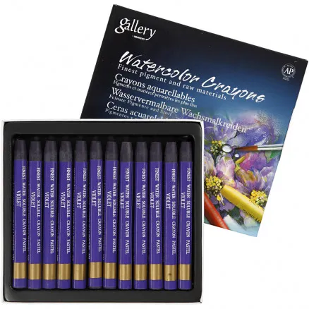 Gallery Akvarelli, violetti (320), P: 9,3 cm, 12 kpl/ 1 pkt.